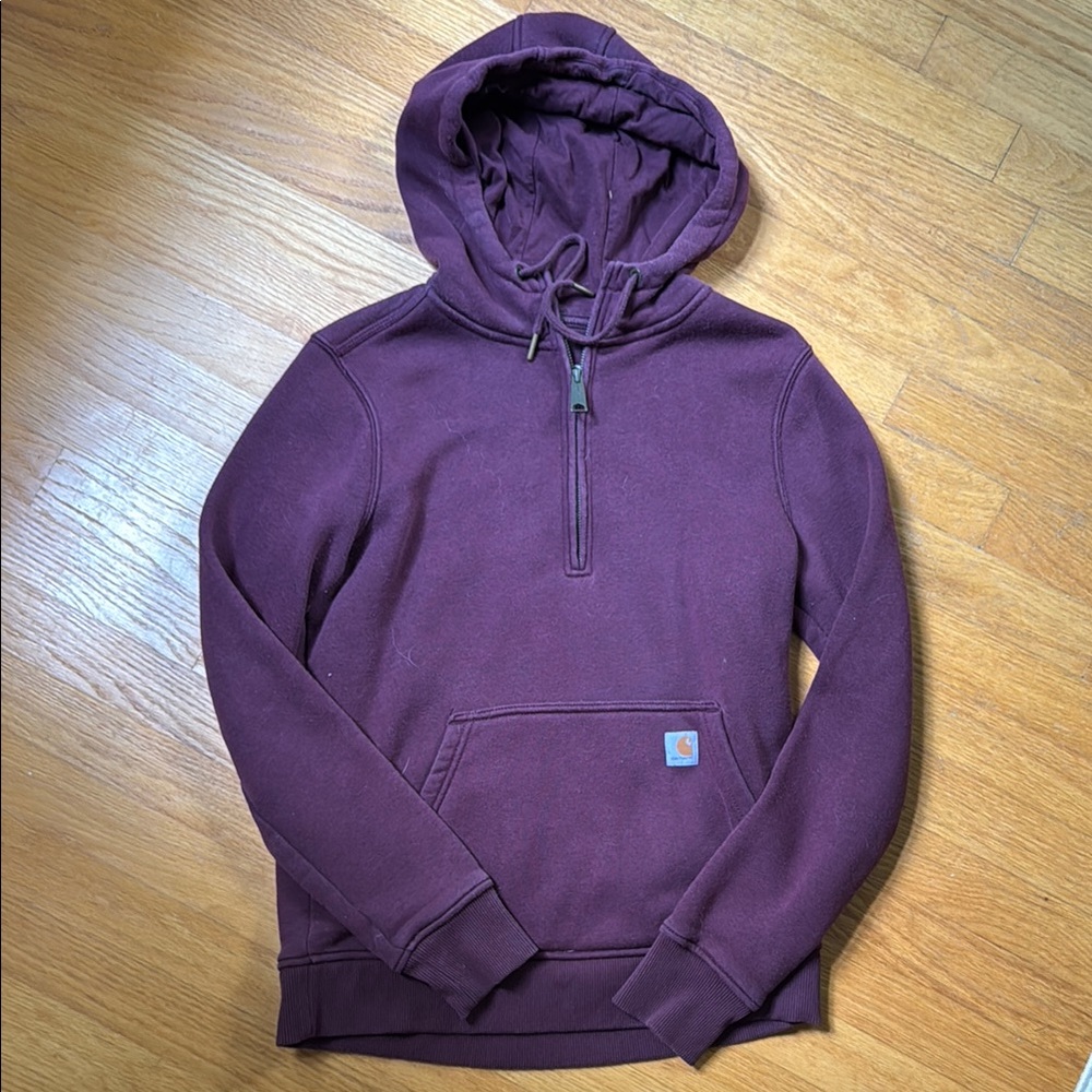 Carhartt Women’s  Zip Up Sweater - Burgundy/Purple